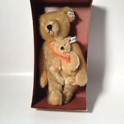 Steiff #0155/38 Glendale Mohair Bear – Limited Edition 1981 Mother-and-Child Pair