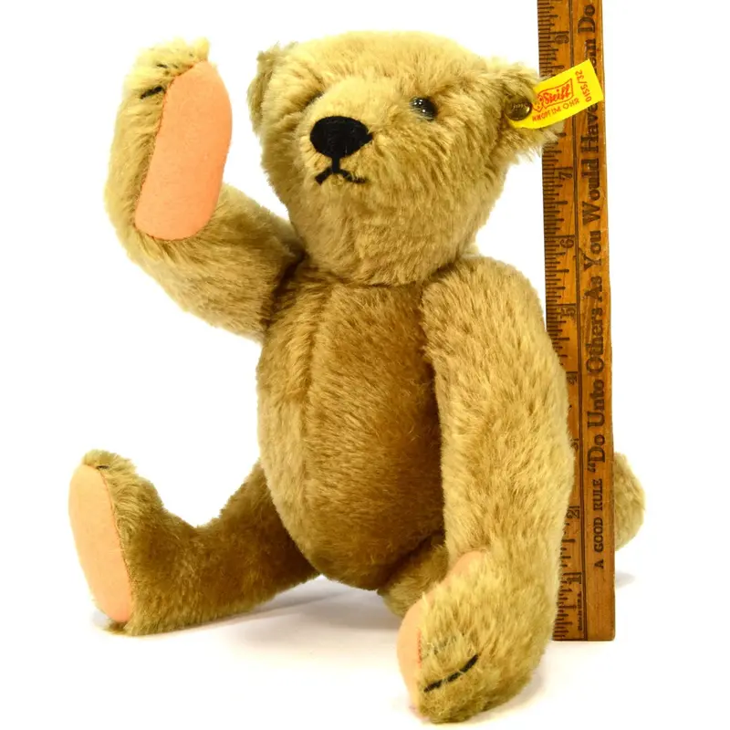 Steiff Teddy Bear Replica – 12-Inch Mohair Figure, #0155/32, Made in the 1980s