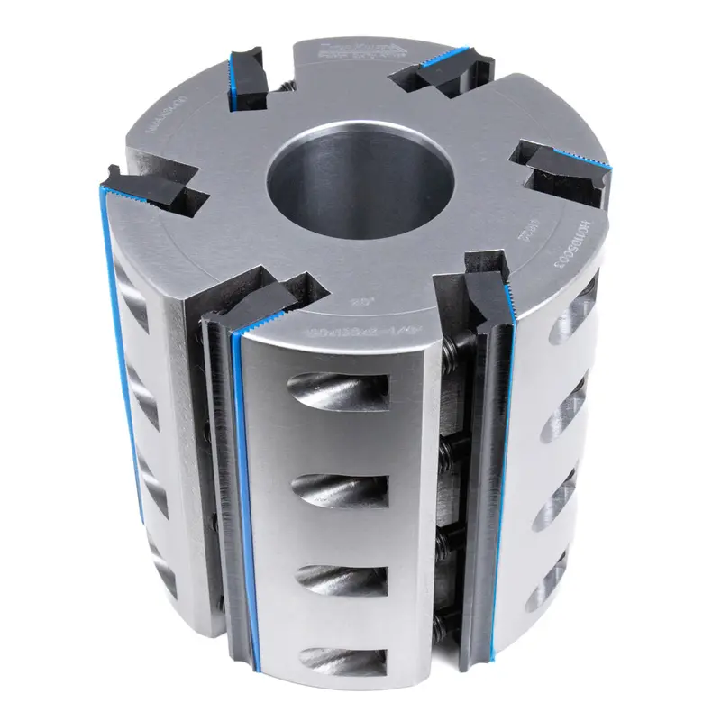 Straight-Bore Clearance Moulder Head – 150mm CL, 150mm OD, 2-1/8″ Bore, 6-Knife, 20° Angle