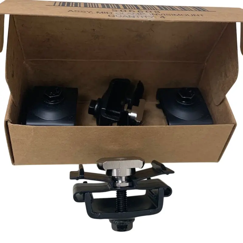 SunPower 506608 InvisiMount Mid Clamps – Residential PV Mounting System, 4-Pack