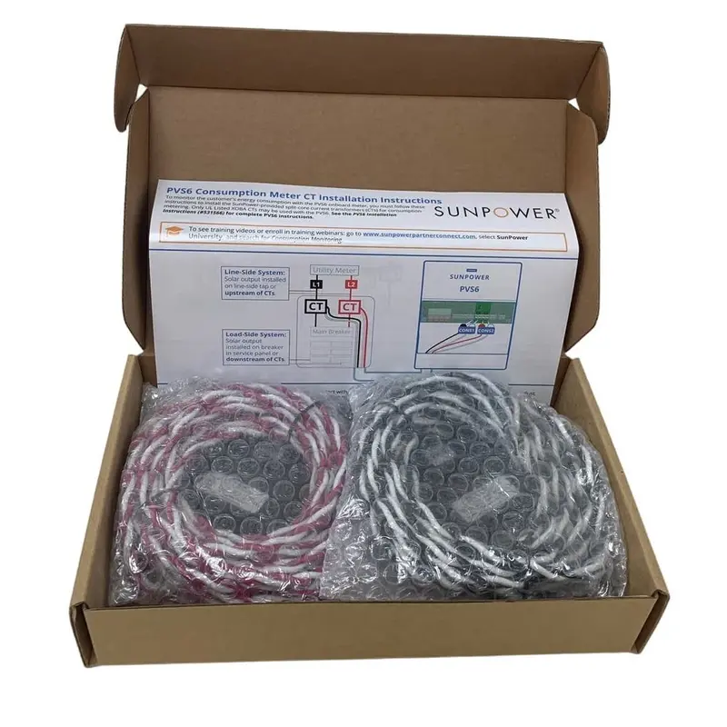 SunPower PVS6 Consumption Meter Kit (CT 532173) — UL-Listed, Dual-Lead
