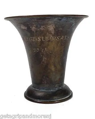 Swedish Silver Goblet – Handcrafted 1945 Hembygdsuppsats Commemorative Trophy Cup