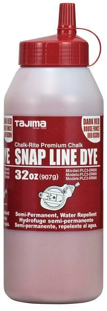 Tajima Snap Line Dye — Dark Red, Available in 10.5 oz or 32 oz Sizes