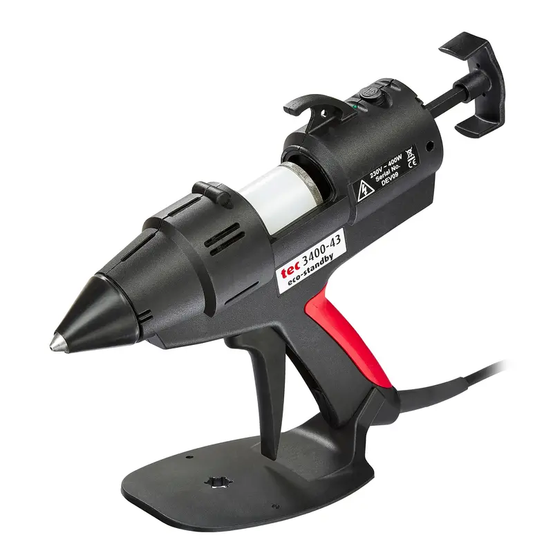 TEC 3400-43 Industrial Hot Melt Glue Gun – 1¾″ Nozzle with Plug-In Temperature Modules