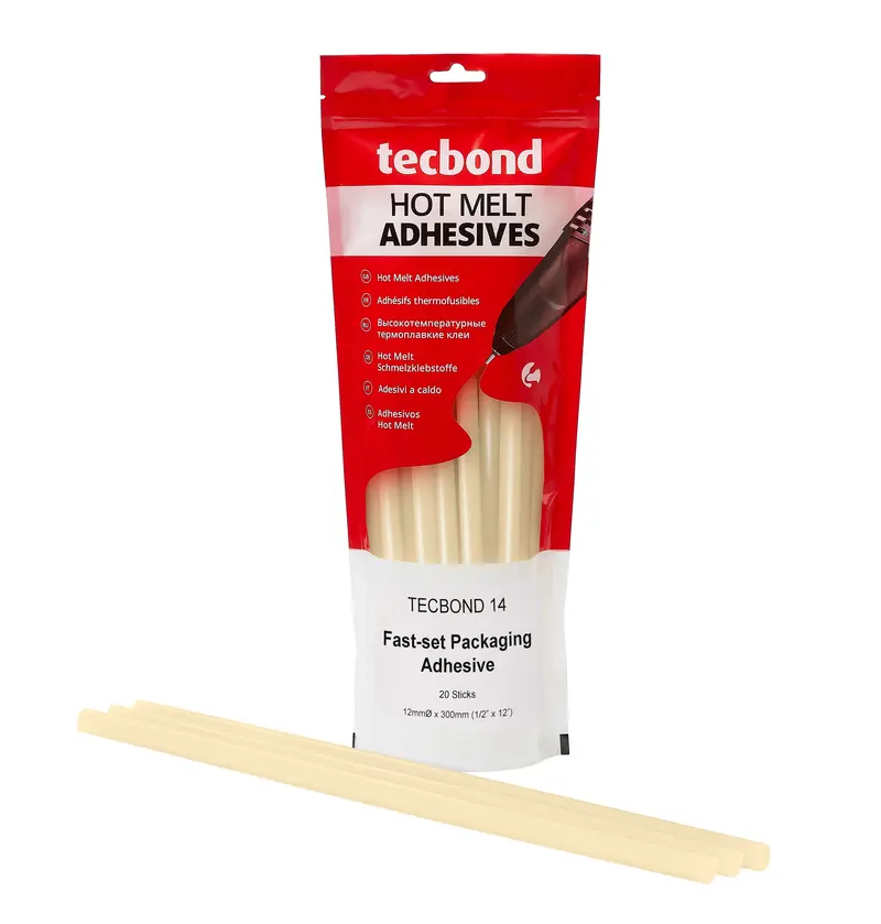 Tecbond 14 Hot Melt Adhesive – Packaging & Cardboard Bonding Stick