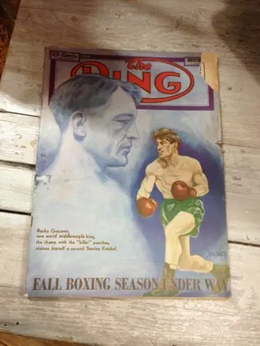 The Ring Boxing Magazine – November 1947 Issue with Graziano, Puryear & Riley