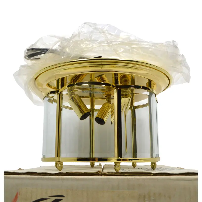 Thomas Lighting SL-8403-1 Three-Light Brass Ceiling Fixture – Open Box New