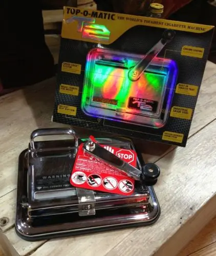 Top-O-Matic T2 Cigarette Rolling Machine – Chrome Mirror Finish, Excellent Condition