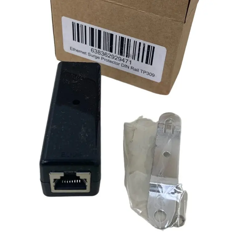 TP309 DIN-Rail-Mountable PoE+ Gigabit Ethernet Surge Protector