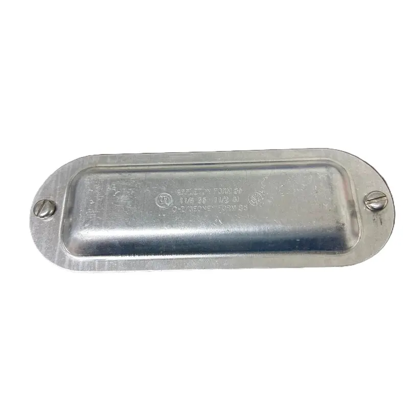 UL-Listed Open-Box Aluminum Conduit Body Cover – E121488 for 1.25″ & 1.5″ Sizes