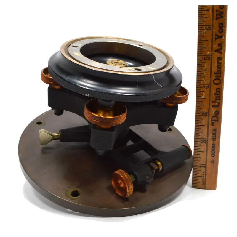 Unbranded Transit Mount Base — Vintage Surveying or Lab Alignment Component (3.5″ × 8″)