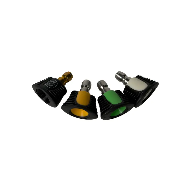 Universal Adjustable Nozzle Set for Pressure Washers – Rubber-Grip Design