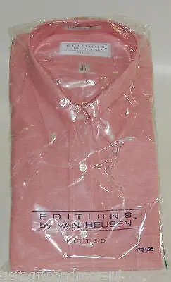 Van Heusen Editions Men’s Light Pink Dress Shirt – Size 17 × 34/35 – Brand New