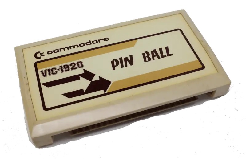 VIC-20 Pin Ball – Commodore VIC-1920 Flipper-Based Game Cartridge