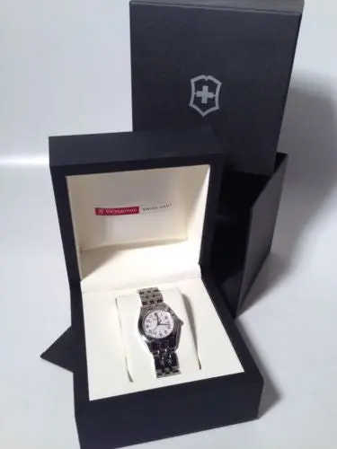 Victorinox Alliance Ladies Watch – Stainless Steel Case, White Dial (Model 24663)