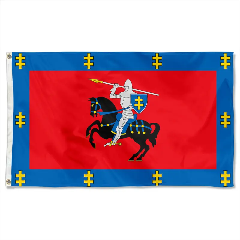 Vilnius County (Lithuania) Two-Sided Flag Banner