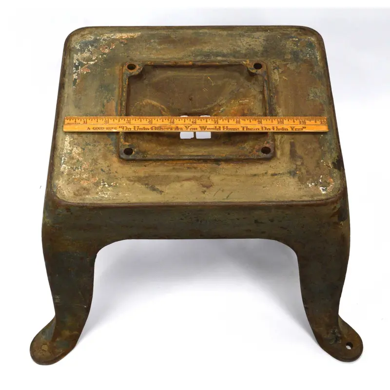 Vintage Cast Iron Cream Separator Base – Salvaged Four-Legged Stand for Restoration or Display