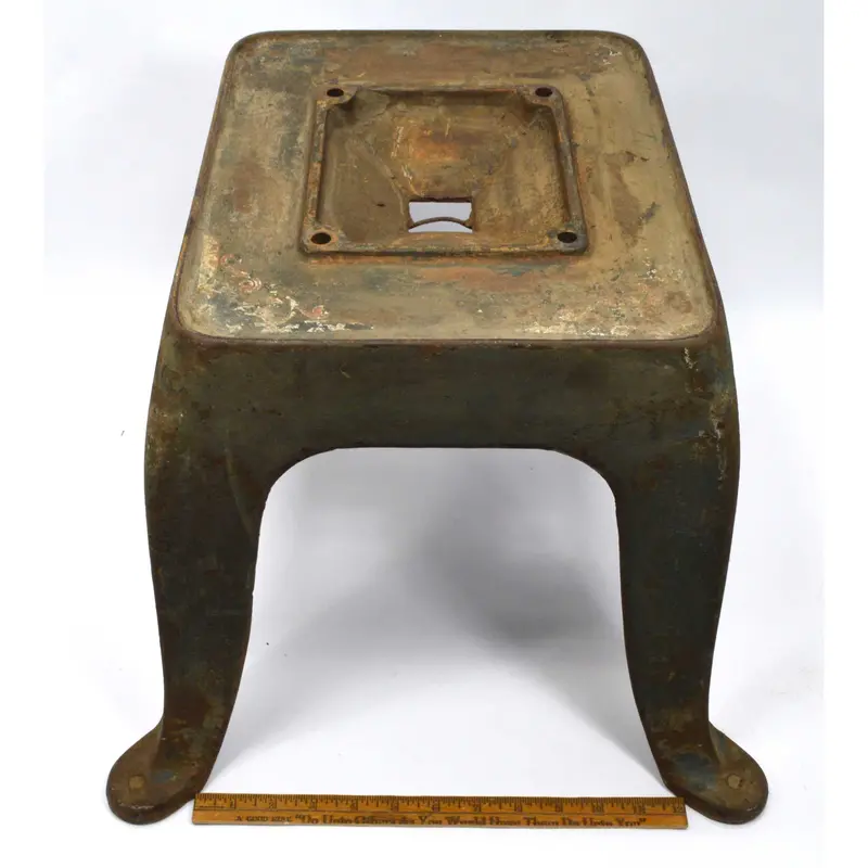 Vintage Cast Iron Cream Separator Base – Salvaged Four-Legged Stand for Restoration or Display