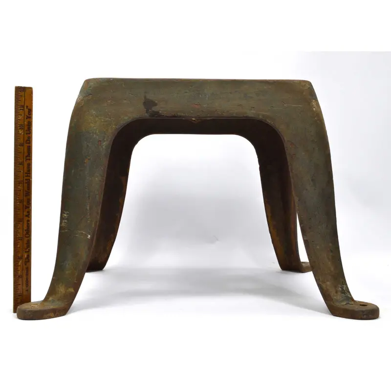 Vintage Cast Iron Cream Separator Base – Salvaged Four-Legged Stand for Restoration or Display