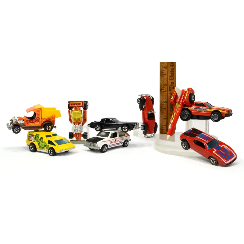 Vintage Hot Wheels Shift-Kickers Lot – 9 Diecast Cars Including Warpath & Hulk