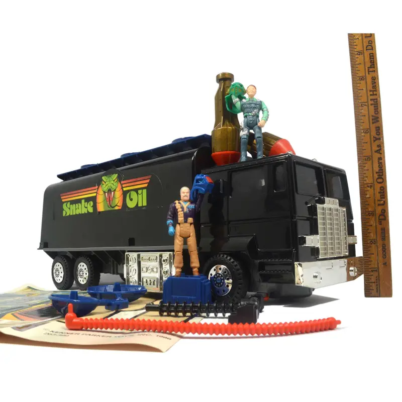 Vintage Kenner M.A.S.K. Outlaw Toy Set – SNAKE OIL Semi-Truck with Mask (No Box)