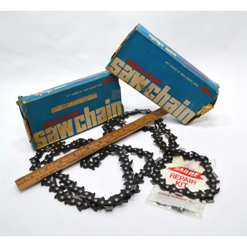 Vintage SKILSAW Replacement Chains – Lot of 2 SKIL/SABRE Saw Chains in Original Packaging