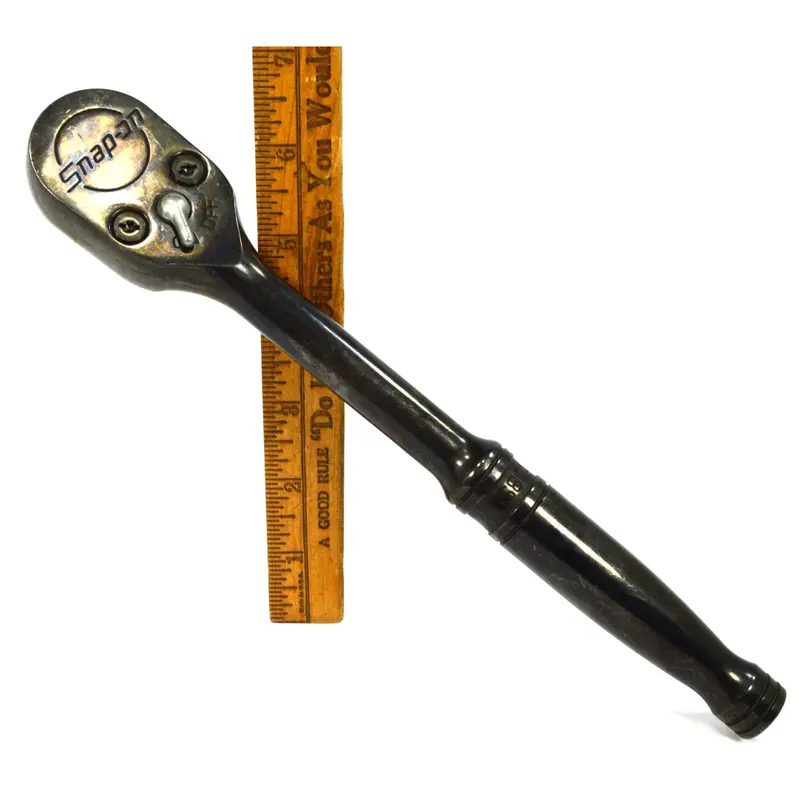 Vintage SNAP-ON GS80A Ratchet Wrench – 1/2″ Drive, Sealed Fine-Tooth Industrial Design, Made in USA