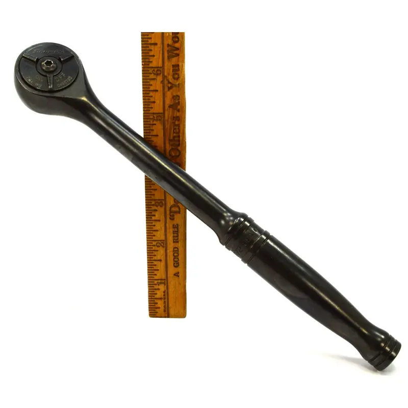 Vintage SNAP-ON GS872 Ratchet – 1/2″ Drive, U.S.-Made Industrial Tool with Patent 5495783