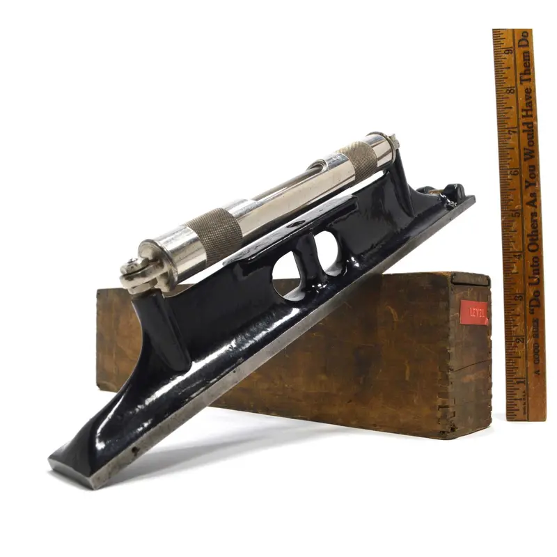 Vintage Starrett 12-Inch Machinist’s Level – Precision Ground Surface with Dual Vials