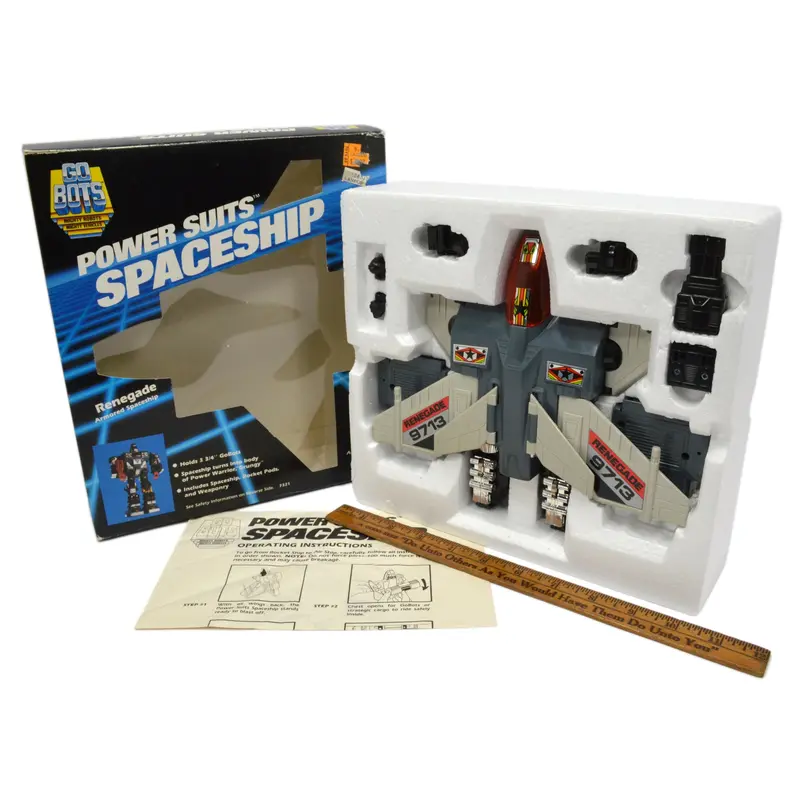 Vintage Tonka Gobots Power Suits Spaceship – Renegade Edition #7321 in Original Box with Manual