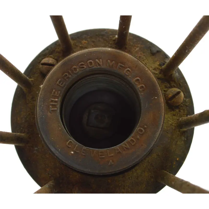 Vintage Workshop Extension Light — Medieval-Style Torch Design in Wood and Iron