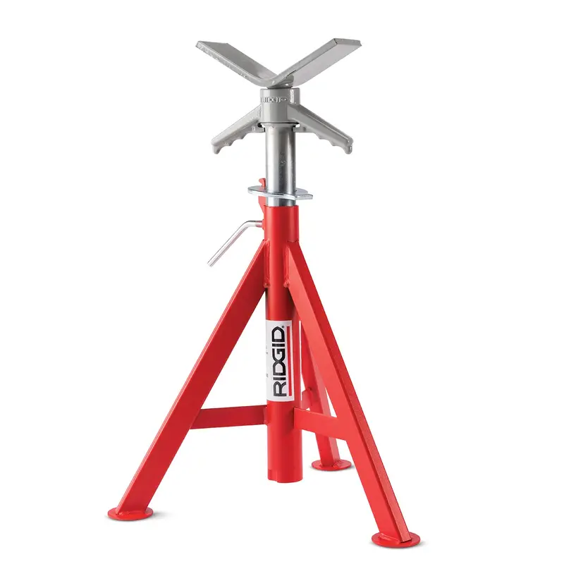 VJ-98 Compact V-Head Pipe Stand (20″–38″)