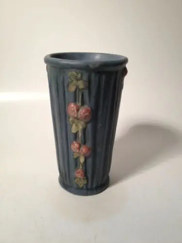 Weller ‘Blue Drappery’ Vase – 1920s Vintage Art Pottery Line