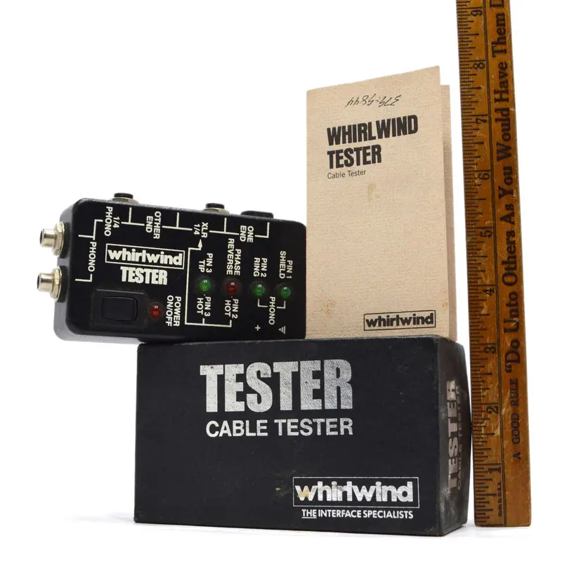 Whirlwind Cable Tester – Lightly Used, Complete with Box and User Guide